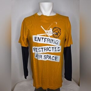 Gap Kids XXL(14-16) Mustard Yellow Relaxed Graphic T-shirt